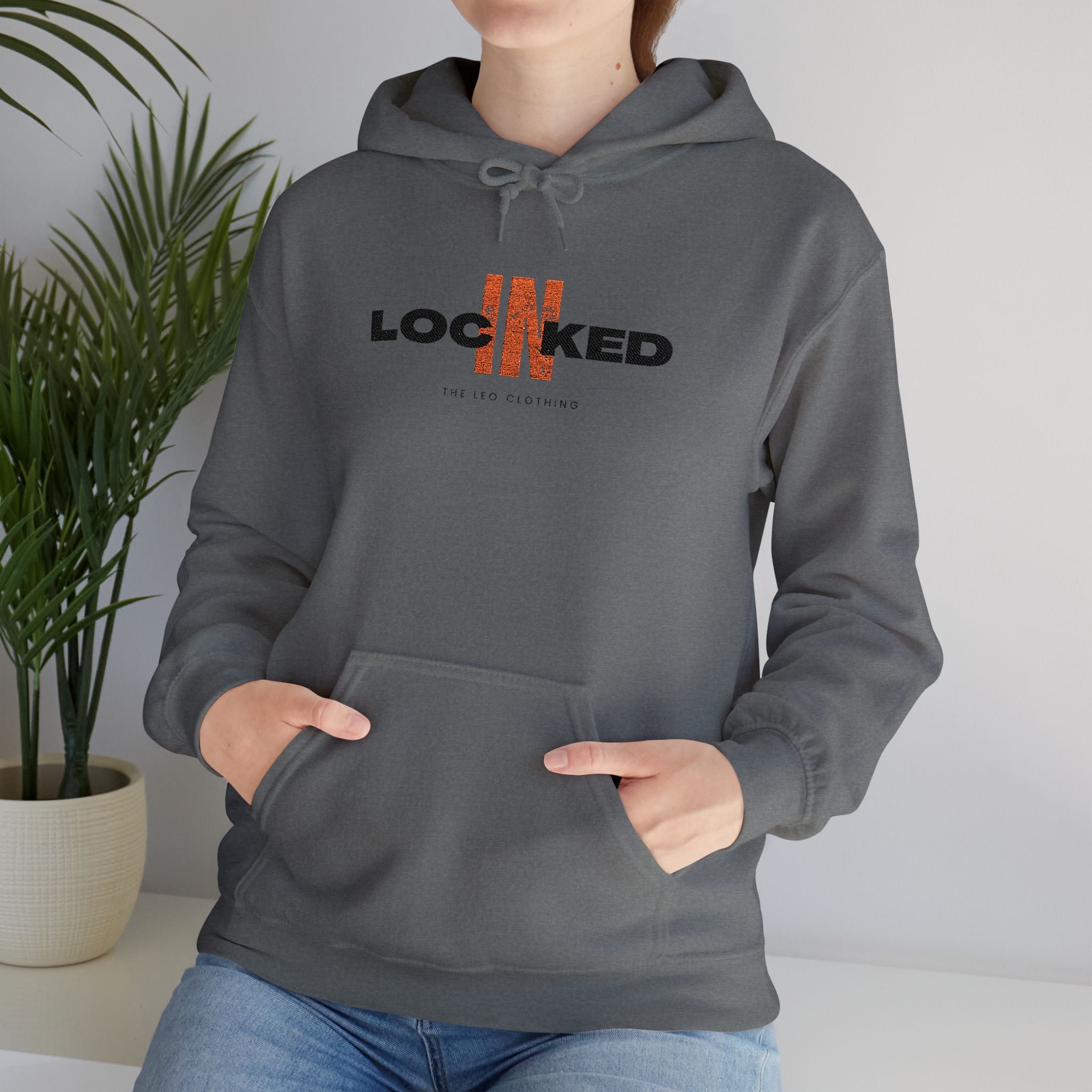"Locked In" Embroidered Pullover Hoodie — Premium Streetwear