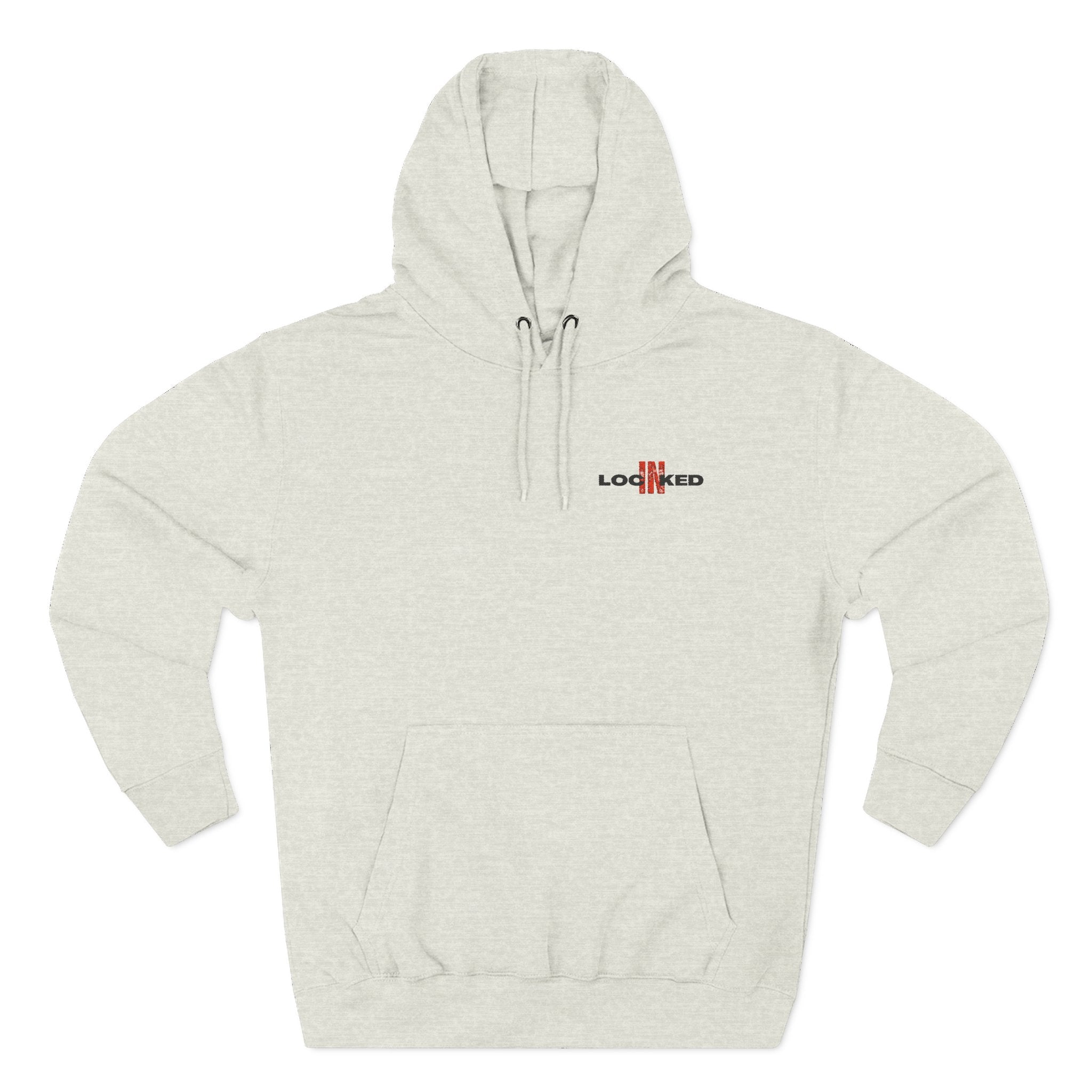 "LOCKED IN" - Embroidered Hoodie (BLACK)