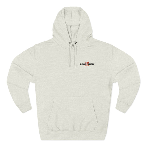 "LOCKED IN" - Embroidered Hoodie (BLACK)