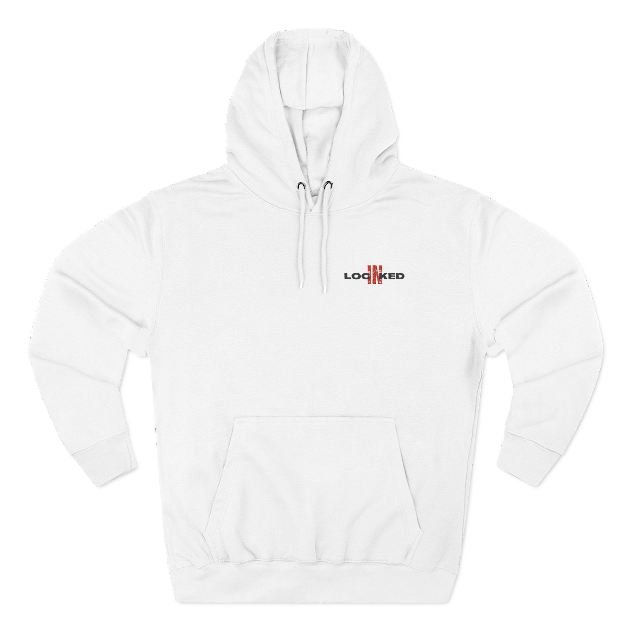 "LOCKED IN" - Embroidered Hoodie (BLACK)