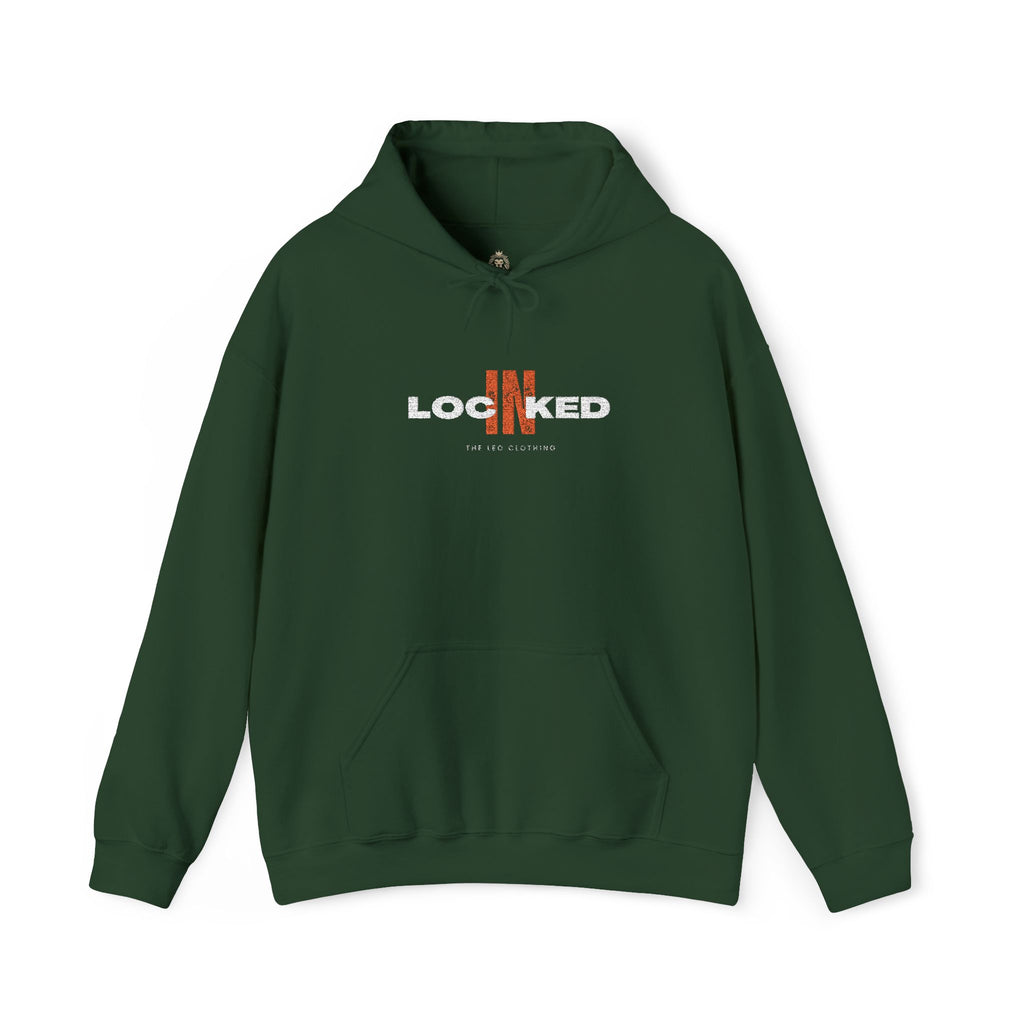 "Locked In" Graphic Hoodie — Premium Dark Text Streetwear