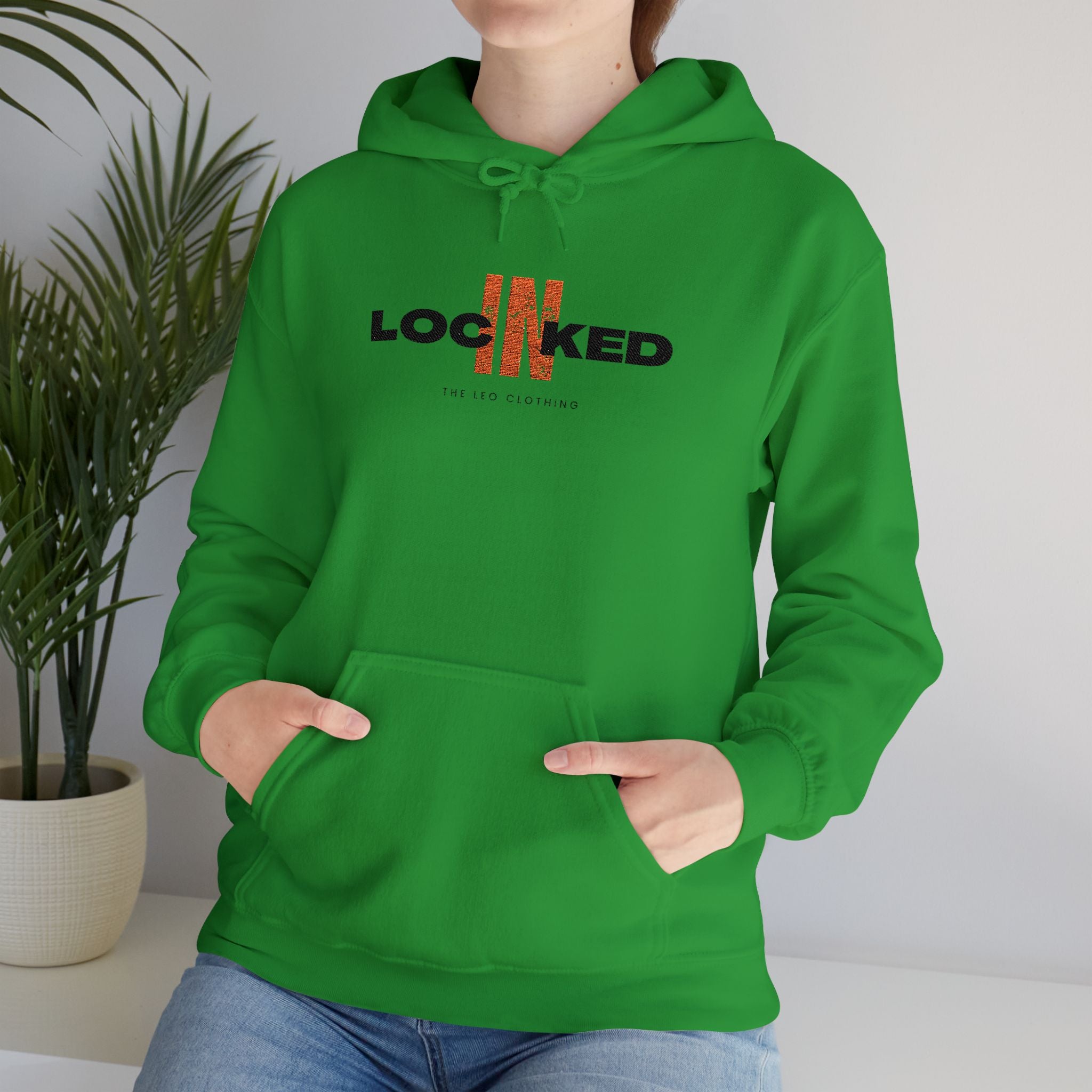 "Locked In" Embroidered Pullover Hoodie — Premium Streetwear