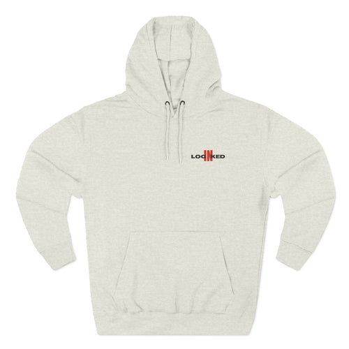 "LOCKED IN" - Embroidered Hoodie (BLACK)