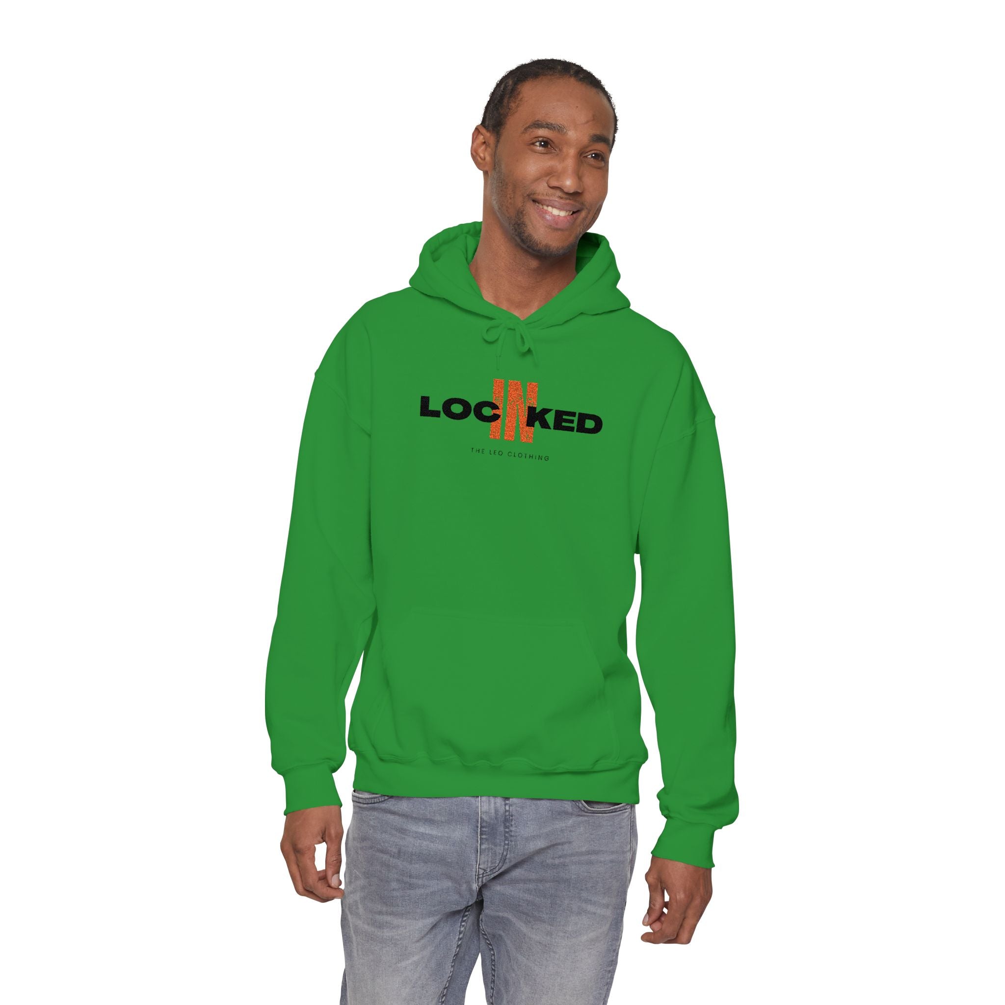"Locked In" Embroidered Pullover Hoodie — Premium Streetwear