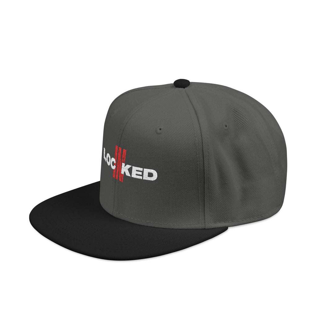 "Locked In" Embroidered Snap Back Hat