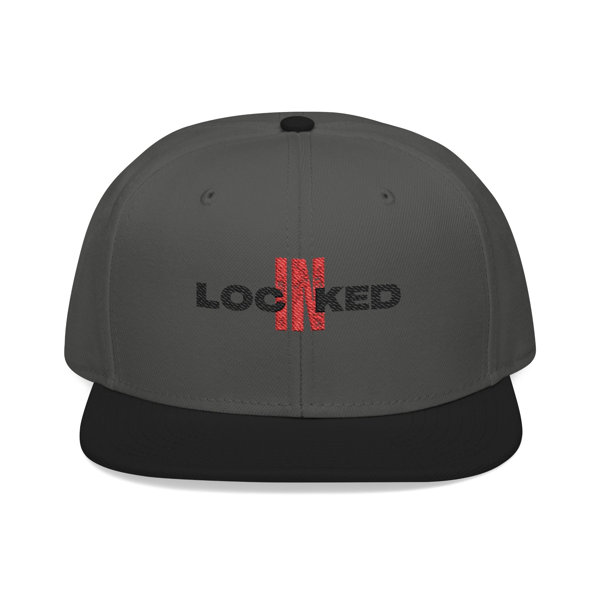 "Locked In" Embroidered Snap Back Hat