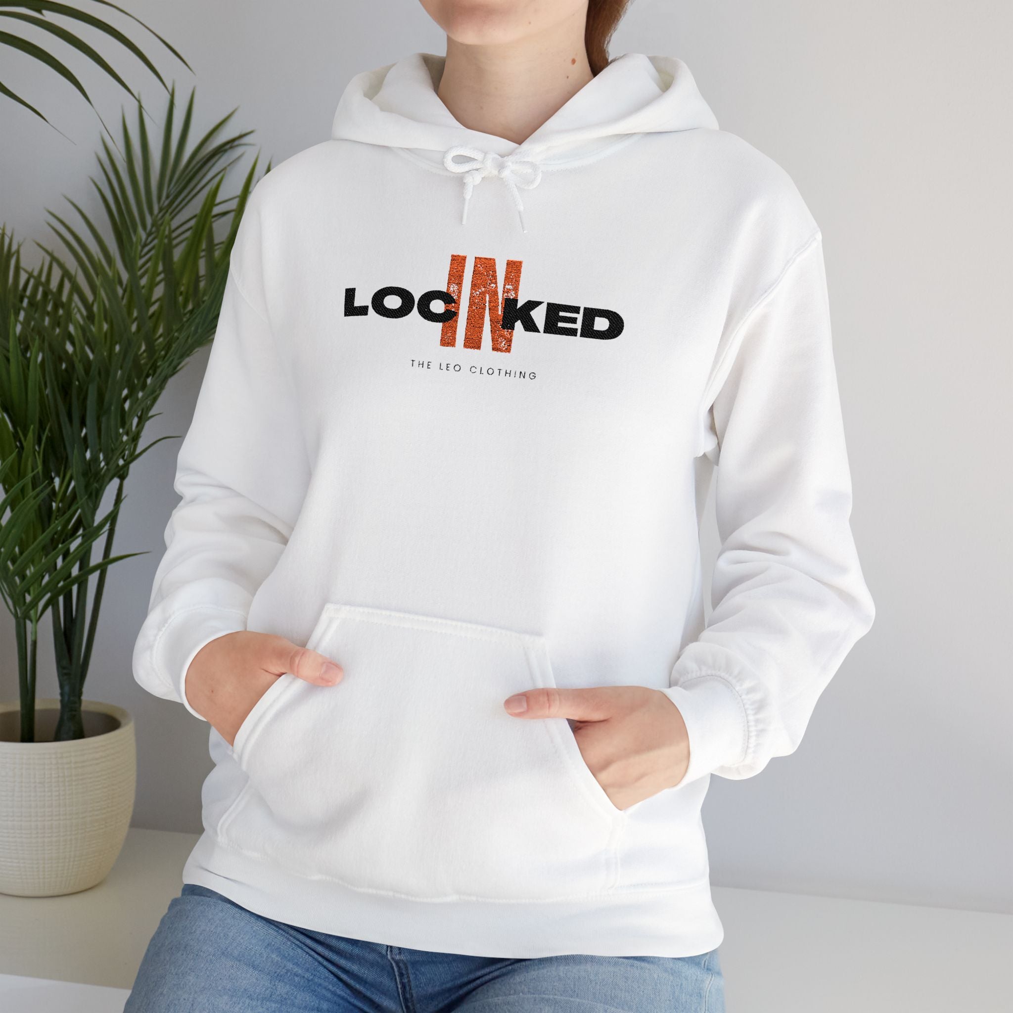 "Locked In" Embroidered Pullover Hoodie — Premium Streetwear