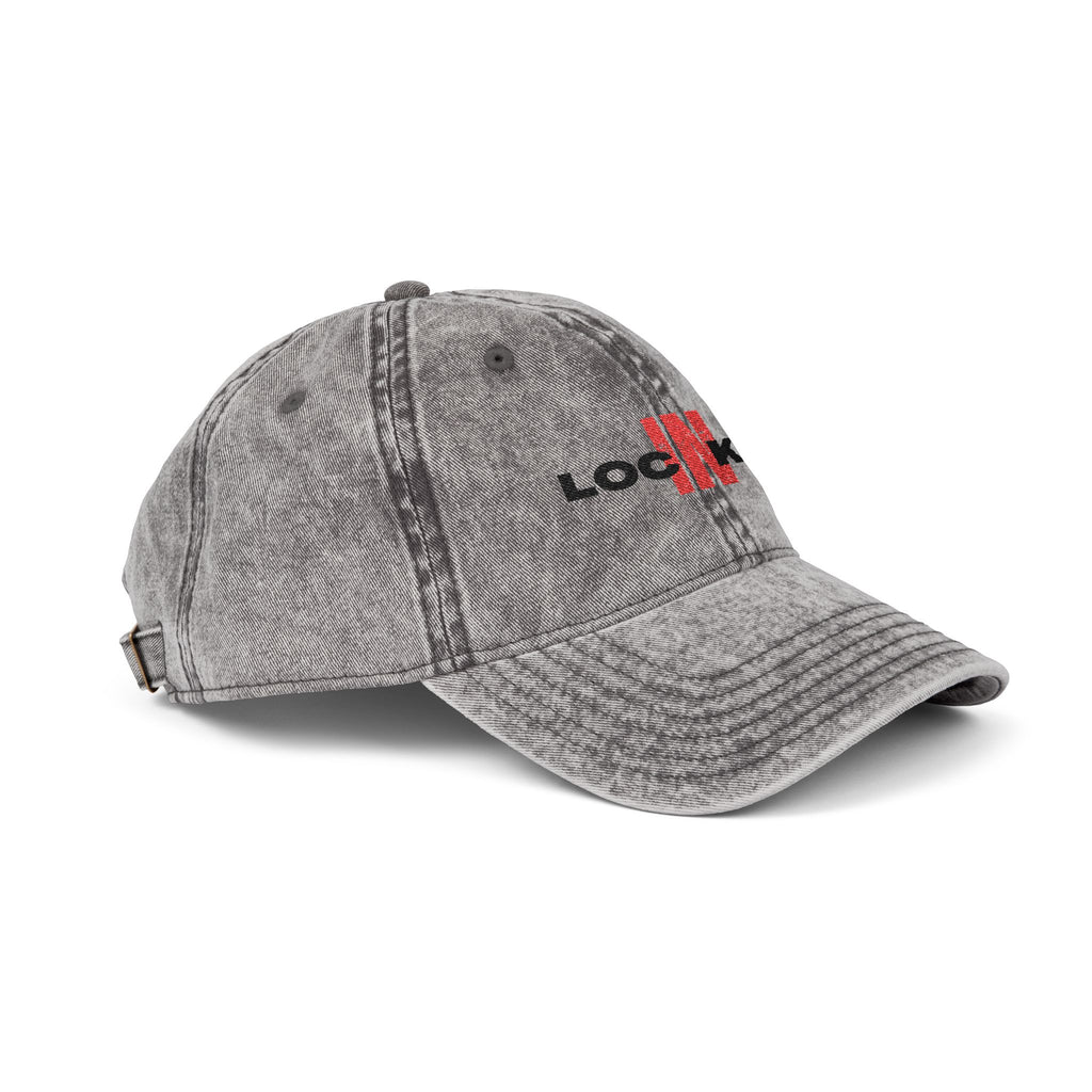 "Locked In" Vintage Embroidered Cap
