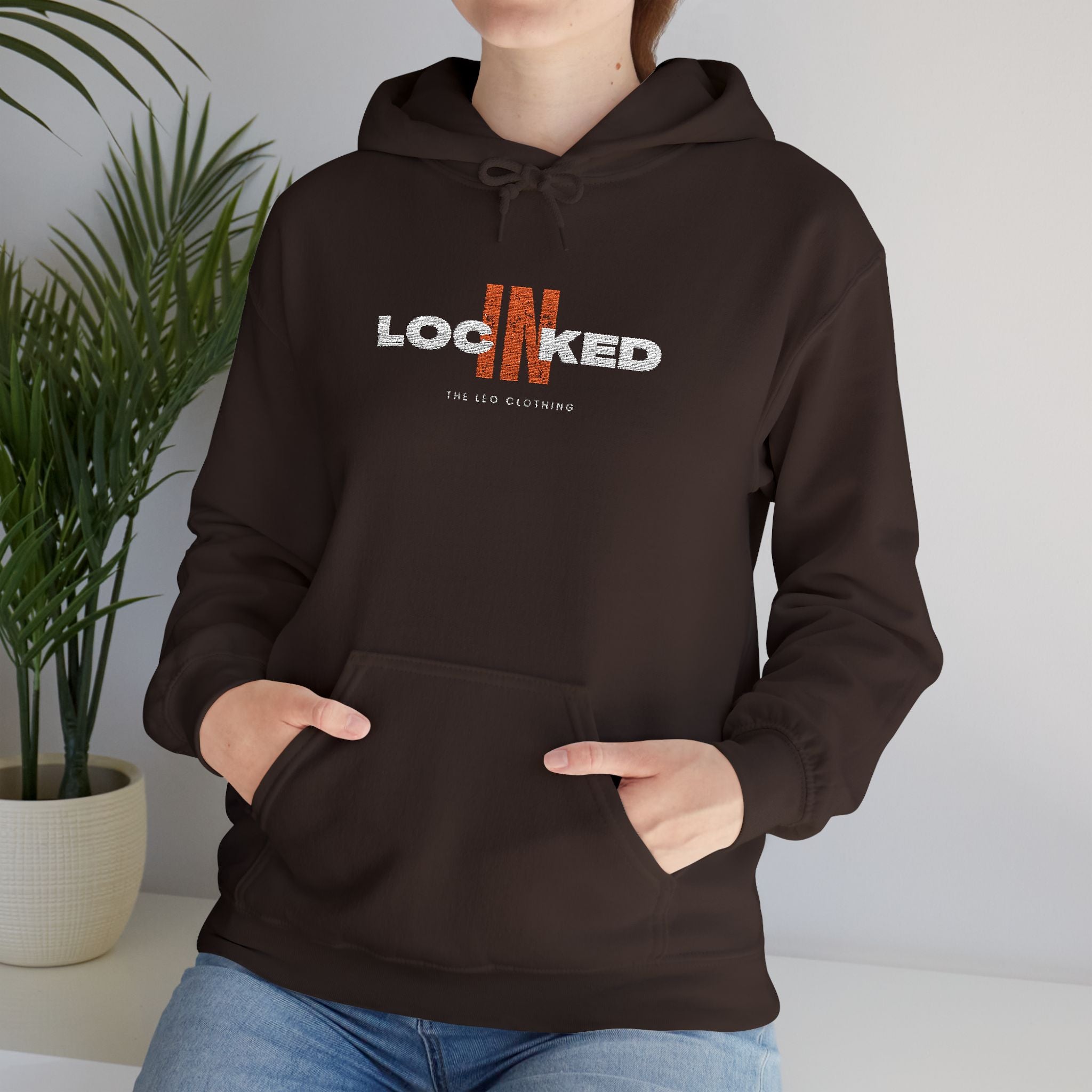 "Locked In" Graphic Hoodie — Premium Dark Text Streetwear