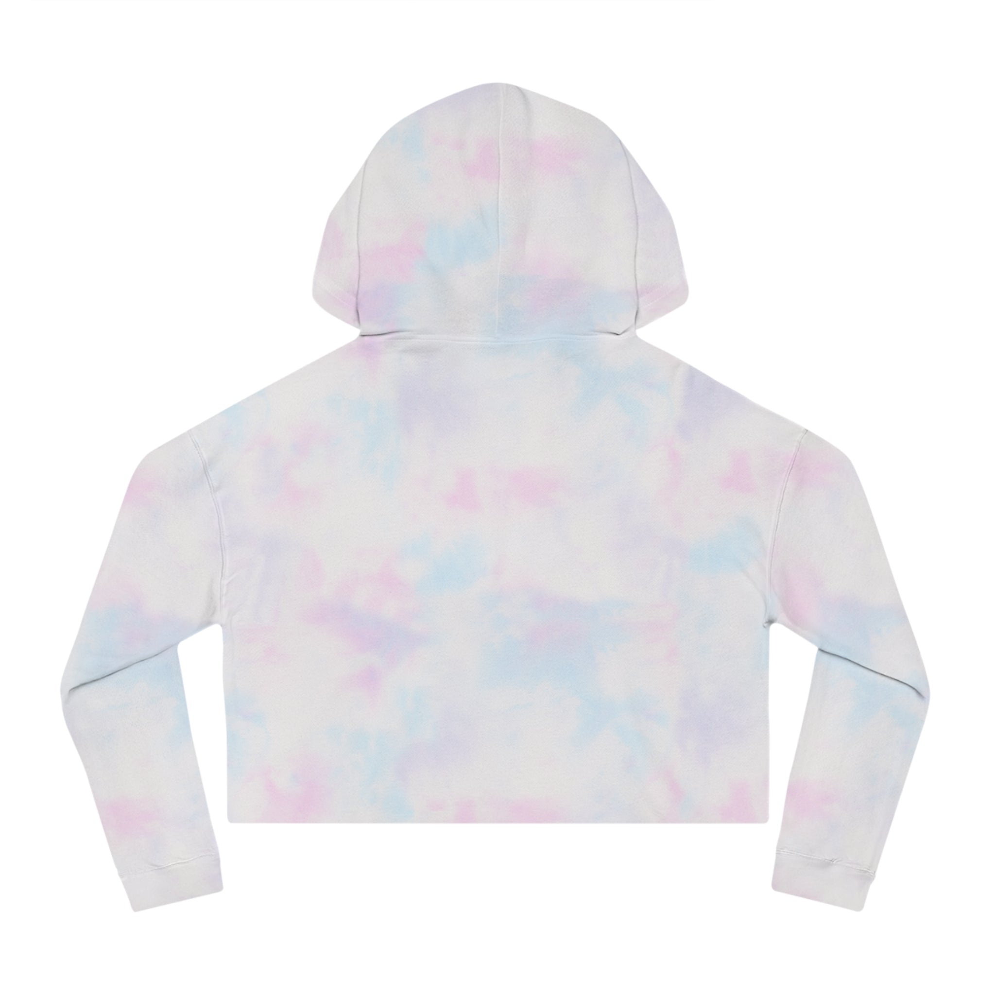 "Locked In" Cropped Hooded Sweatshirt (WHITE PRINT)
