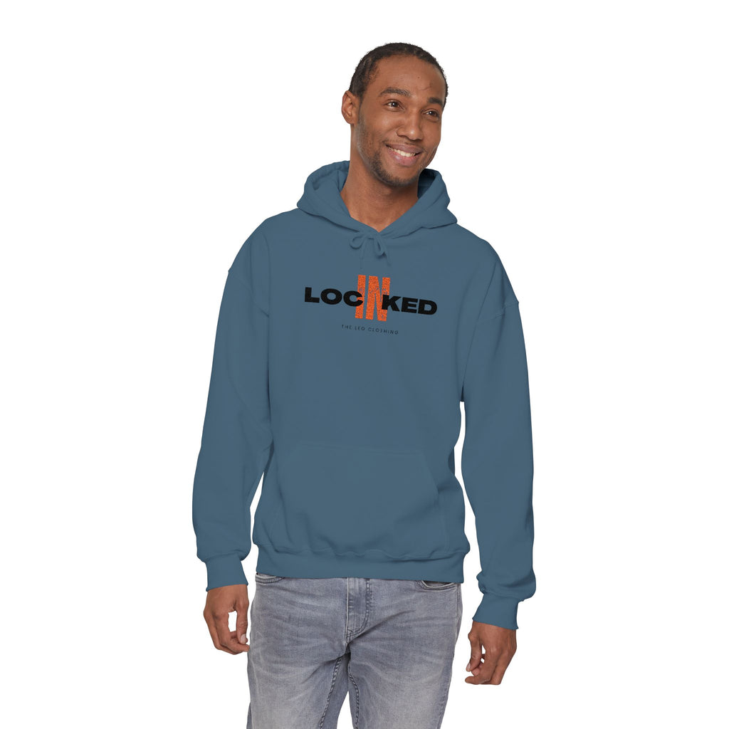 "Locked In" Embroidered Pullover Hoodie — Premium Streetwear