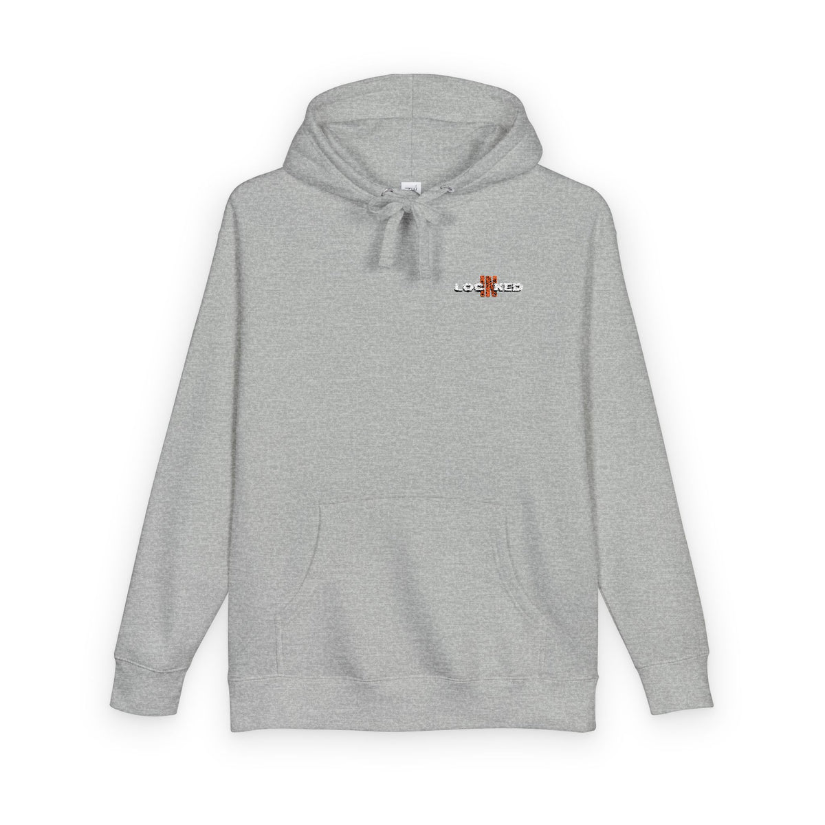 "LOCKED IN" - Embroidered hoodie (White Text)